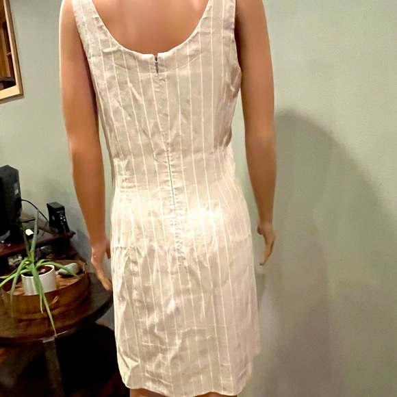 Vintage Linen blend shift dress by Excursion in classic beige/cream Circa 1980’s - Picture 9 of 11